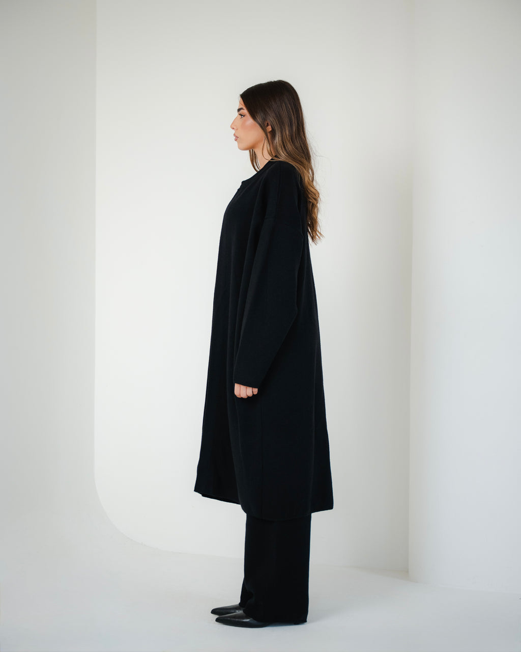 Black Monochrome Knit Set