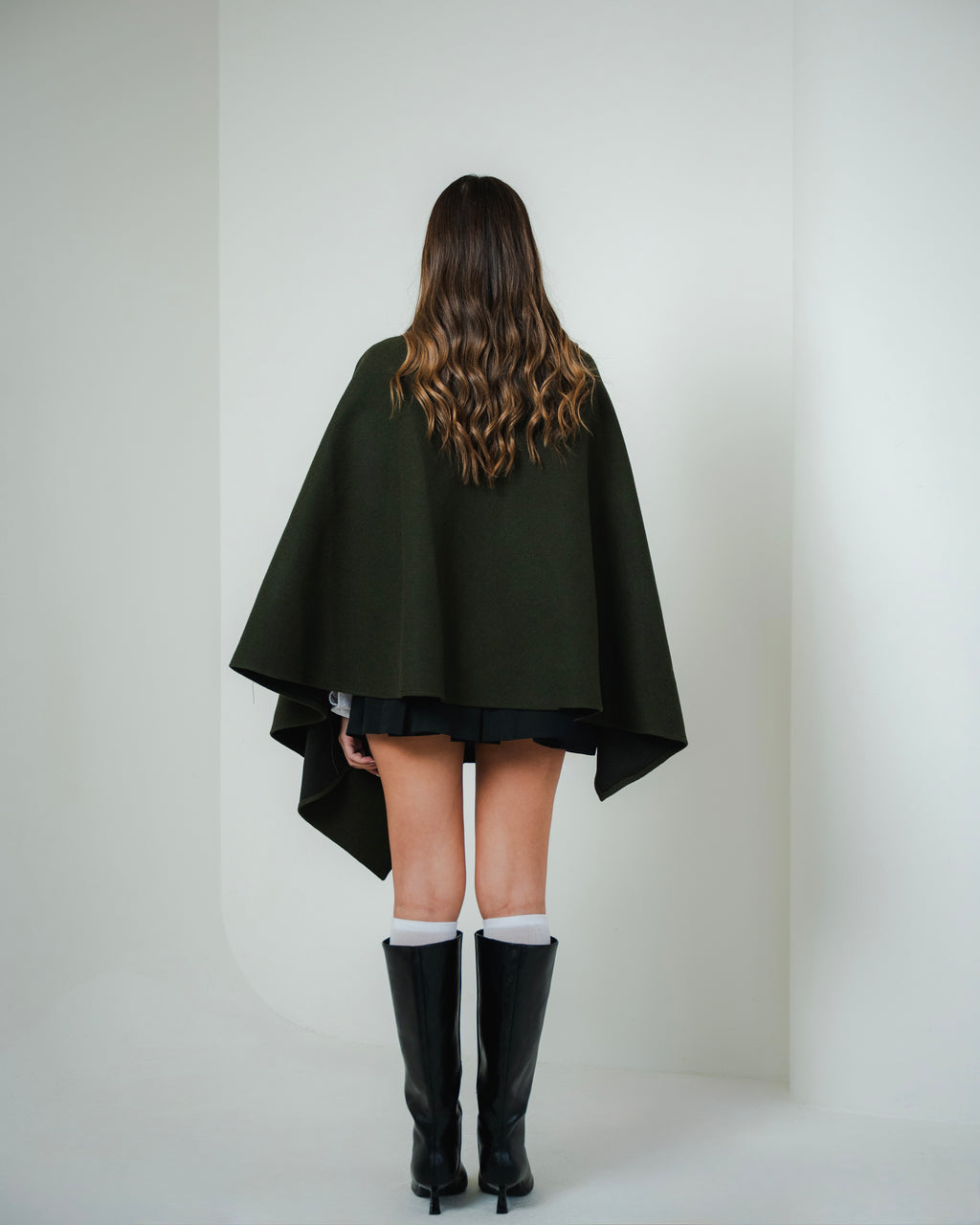 Olive Asymmetric Cape